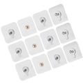 12 Pcs Acrylic Adhesive Wall Mount Hook Nail Hook Album Hanging Hook Painting Hook for Exhibition Wall Door Back Behind Wardrobe (9.5mm 8mm 6.8mm 6mm Nail Wide Style)