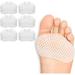 3 Pairs Metatarsal Pads 6 Pack Ball of Foot Cushions for Women and Men Soft Gel Foot Pads Pain Relief Forefoot Pad Insoles Transparent Breathable Honeycomb