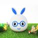 GNFQXSS Cute Bunny Night USB Rechargeable Kids Night Warm White and 7-Color Breathing Modes Led Lights for Girls Childrens Toddler Baby and Kids Blue
