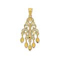 FJC Finejewelers 14k Yellow Gold Polished Bright Cut Chandelier Charm