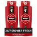 Old Spice Red Collection NG01 Swagger Scent with Cedarwood Men s Body Wash 24 oz (Pack of 2)