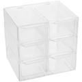 Transparent Drawer Box Jewelry Case Cosmetic Organizer Clear Plastic Storage Bins Drawers Cosmetics Office