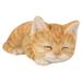 Hi-Line Gifts 7 Sleeping Tabby Kitten Outdoor Garden Statue