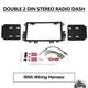 Kojem Double DIN Radio Stereo Dash 1992-2012 for Chevy GMC Pontiac Suzuki Install Radio Bezel Dash Kit Trim Bezel w/ Wire Harness