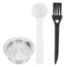 Refillable Coffee Capsule Spoon Brush Kit Coffee Capsule Spoon Brush Kit Replacement Reusable for Coffee Machine