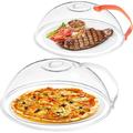 Microwave Splatter Cover-2 Pack | Food-Safe BPA Free Lid | Protects Microwave Oven | Reheat Quickly and Evenly | Easy to Clean | 10.48 Diameter - Dishwasher Safe