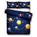 Solar System Chart Duvet Cover Set King Double Full Twin Single Size Bed Linen Set