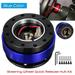 Universal Aluminum Steering Wheel Quick Release Hub Adapter Kit 6 Hole Purple/ Blue/ Black/ Silver/ Red/ Gold