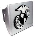 Marines Anchor Brushed Hitch Cover