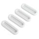 Pedty 4Pc Handle 4 Pack Instant Cabinet Drawer Handle Auxiliary Kitchen Cabinet Door Window Handle Sticker Self Adhesive Handle White