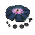 GBAYXJ Water Sprinklers Solar Freestanding Floating Solar Bird Bath Water Garden Bird Bath Decor black