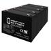 6V 12AH F2 SLA Battery for Dyna Ray S18169 S18192 - 4 Pack