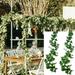 Artificial Decorations Hanging Of Artificial For Wedding 1.95 Wall 56 2 Party M Vine Garland Pieces Pieces Leaves GardenFestival Flowers Decor Artificial flowers