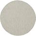 Nourison Courtyard 5 x Round Ivory Silver Fabric Modern Area Rug (5 Round)