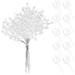 50 Stems Outdoor Decor Artificial Bouquets Beads Flower Decorations White Bead Drops Flower Branches Bride