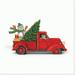 StitchExpress: Festive Freight - 3PL Cross Stitch Kit for Truck Lovers 14 Count Design