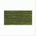 EcoStitch Dark Green Grey Embroidery Thread - Vibrant 6 Strand Cotton Floss for Crafting - 8.7 Yards of Sustainable Sewing Delight!