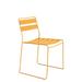 iSiMAR Portofino Stacking Patio Dining Side Chair Metal in Brown | 31.5 H x 19.7 W x 19.3 D in | Wayfair 8001_MN