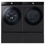 Samsung 6.1 cu. ft. Front Load Washer w/ 7.6 cu. ft. Dryer w/ Super Speed Dry in Black | Wayfair