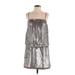 Banana Republic Casual Dress: Silver Dresses - Women's Size 4