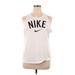 Nike Active Tank Top: White Activewear - Women's Size X-Large