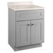 Ebern Designs Frits Brookings Shaker 25" Single Bathroom Vanity Set Wood/Marble in Gray | Wayfair 1B84E7D3A1E64C2AAFEEFC758CDD283A