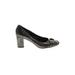 Anne Klein Heels: Gray Marled Shoes - Women's Size 7 1/2