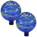 World Menagerie Newsome Gazing Ball Glass, Rubber in Blue | Wayfair 4C2B85F32CE74C59BB622BB007E0D6DE