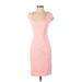 Victoria's Secret Casual Dress - Bodycon: Pink Solid Dresses - Women's Size 2