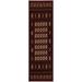 Black/Brown 2'3" x 20' Area Rug - Charlton Home® Abrille Red Eclectic Geometric Pattern Runner Rug Perfect for High Traffic Areas | Wayfair