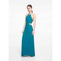 Halter gown turquoise - Teenage girl - L - MANGO TEEN