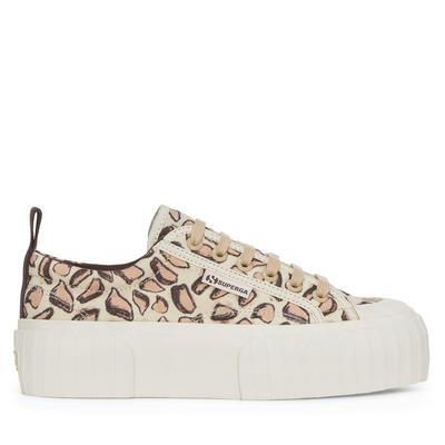 Superga 2631 Platform Giraffa Print - Beige Natural/giraffa Print