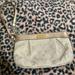 Coach Bags | Coach Wristlet Cream And Gold Monogram. Excellent Condition. Y2k Size 7”X4 1/2” | Color: Cream/Gold | Size: Os