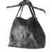 Coach Bags | Coach Hallie Shoulder Bag Refined Tote Pebble Leather Black / Silver 80268 | Color: Black/Silver | Size: Os