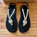 Michael Kors Shoes | Michael Kors Black Holly Jelly Sandal Rope Size 7 | Color: Black | Size: 7