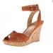 Nine West Shoes | Nine West Women's Braveit Wedge Sandal New | Color: Brown | Size: 8.5