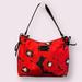 Kate Spade Bags | Kate Spade Small Nylon Shoulder Bag - Red Poppy Field - Black Patent Leather | Color: Black/Red | Size: Os