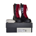 Gucci Shoes | B50 Auth Gucci Magnum Calf Cirano Lux Black/Red Lace Up Side Zip Boots Size 37.5 | Color: Black | Size: 37.5eu