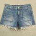 American Eagle Outfitters Shorts | American Eagle Outfitters Jean Shorts Women 4 Blue Denim Stretch Cut Offs | Color: Blue | Size: 24