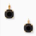 Kate Spade Jewelry | Kate Spade Small Square Leverback Earrings | Color: Black/Gold | Size: Os