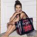 Victoria's Secret Bags | Nwot Victoria’s Secret Limited-Edition Red Holiday Plaid Tote | Color: Black/Red | Size: Os