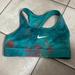 Nike Intimates & Sleepwear | Nike Pro Dri-Fit Splatter Paint Sports Bra | Color: Blue/Green | Size: Xs