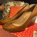 Tory Burch Shoes | - Tory Burch Royal Tan Wedges . New With Box. Melinda Wedges . | Color: Tan | Size: 10