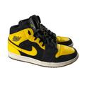 Nike Shoes | Nike Jordan 1 Retro Mid True Love Shoes Sneakers Men's 8.5 | Color: Yellow | Size: 8.5