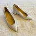 Nine West Shoes | Nine West Issa White Leather Block Heels Size 8 New Spring Summer | Color: White | Size: 8