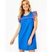 Lilly Pulitzer Dresses | Lilly Pulitzer Ave Mini Dress Pom-Pom Eyelet Embroidered Blue Xs New 261245 | Color: Blue | Size: Xs