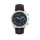 Timex Waterbury Traditional Fly-back Chrono Stainless Steel Case Blue Dial Brown Strap, One Colour, Men