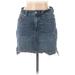 Madewell Denim Mini Skirt Mini: Blue Solid Bottoms - Women's Size 27