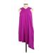 RACHEL Rachel Roy Casual Dress - High/Low: Purple Solid Dresses - Women's Size Small