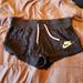 Nike Shorts | Nike Cotton Drawstring Gray/ Black Short Shorts, Size Medium | Color: Black/Gray | Size: M